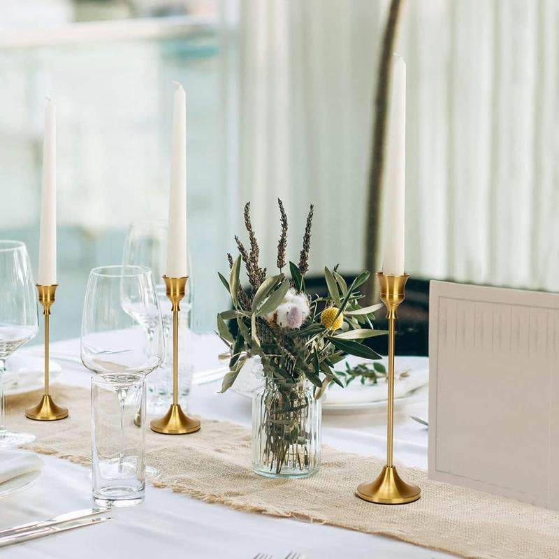 Modern Candle Holder Set – 6-Piece Desktop Candle Stands for Home, Bedroom, Living Room & Wedding Decor