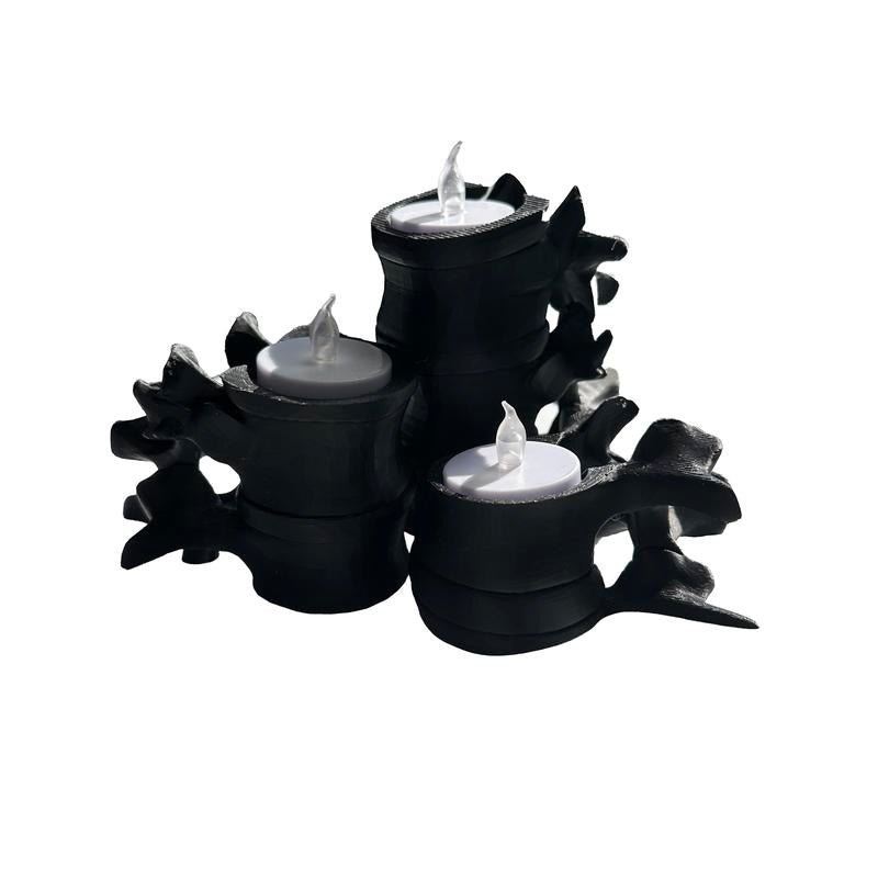 Spine Candle Holder - Tea Candle - 3 Spine Set