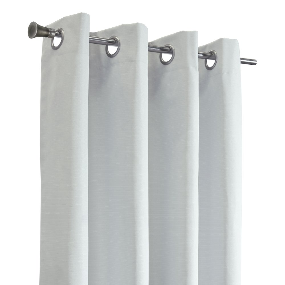 Marissa Blackout Grommet Curtain Panel 52 x 108 in Light Grey