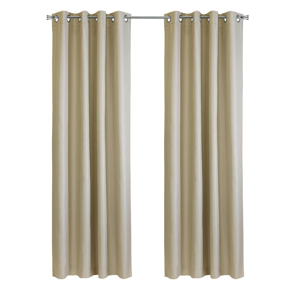 Newberry Blackout Grommet Curtain Panel 52 x 95 in Linen