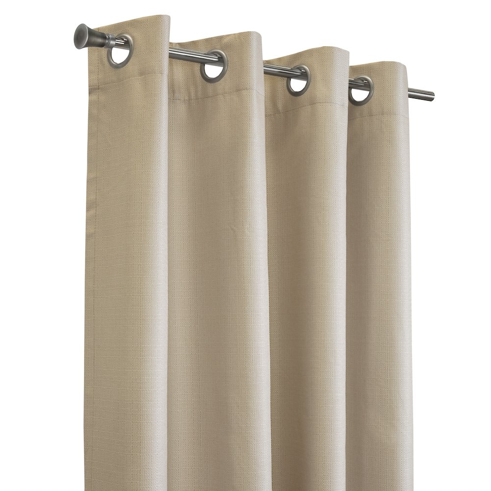 Newberry Blackout Grommet Curtain Panel 52 x 108 in Linen