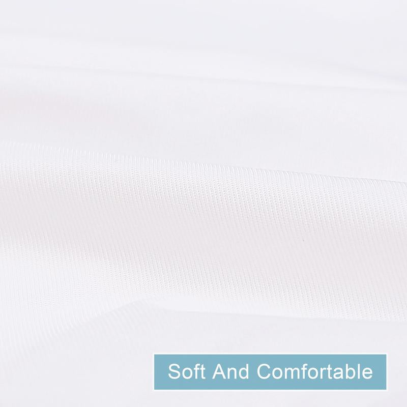 Bedsum Luxury 4 Pack Waterproof Pillow Protector with Zippered Closure,Hypoallergenic-White