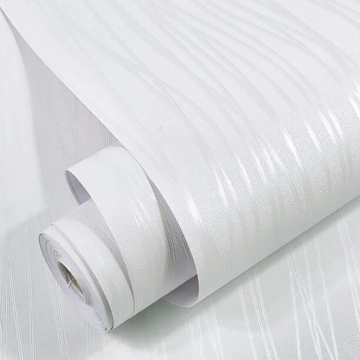 White Stripe Self Adhesive Waterproof Peel and Stick Wallpaper