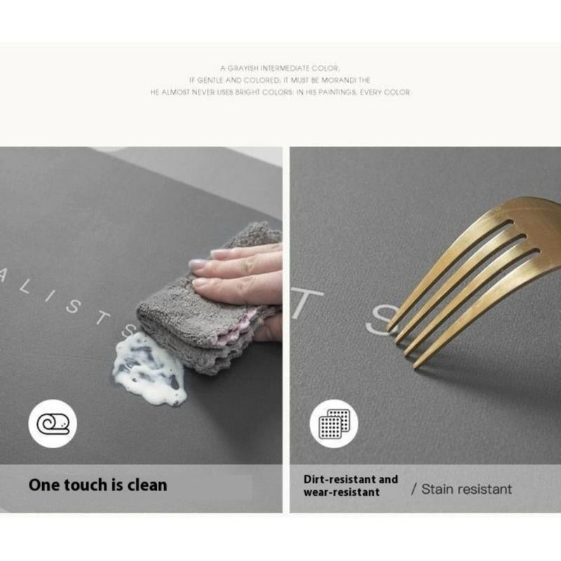 No More Wet Floors! Ultra-Absorbent Bath Mat - Fast Drying, Non-Slip, Machine Washable - Mildew-Resistant for Shower & More