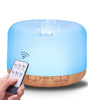 Essential Oil Diffuser, 500ml Essential Oil Diffuser, Aromatherapy Diffuser with Timer and 7 Ambient Lights No Water Auto Off, Diffuser Large Room Home Office
