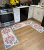 Boho 3-Piece Rug Set – Thick Non-Slip Flannel Mats for Kitchen, Hallway & Laundry