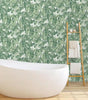 Jungle Green Tropical Vinyl Peel and Stick Wallpaper Roll (Covers 28 Sq. ft.)