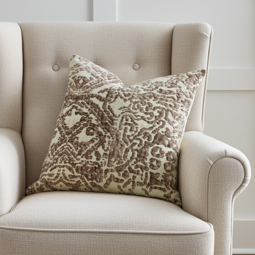 Dusky Cosmo Textured Luxury Throw Pillow