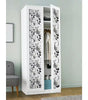 Black Breezy Floral Botanical Vinyl Peel and Stick Wallpaper Roll