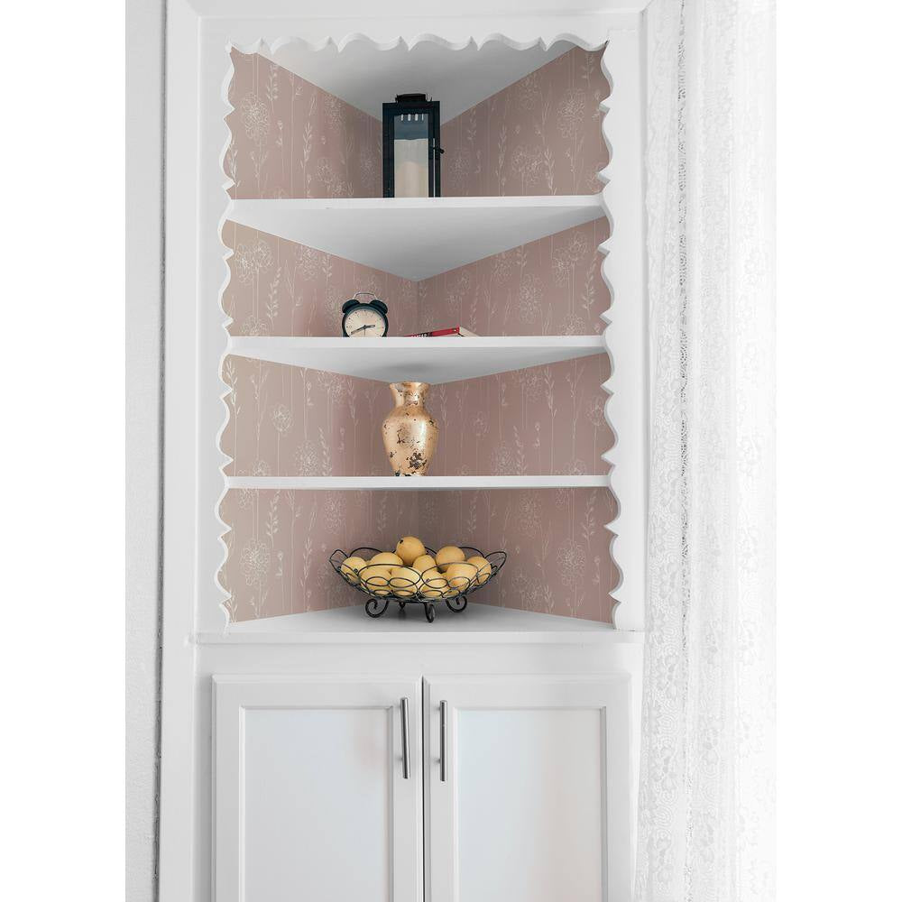 Pink Maisey Peel and Stick Wallpaper