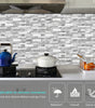 Irregular Shape Modern Grey Marble Pattern Peel And Stick Wallpaper Kitchen Bathroom Tile Stickers