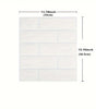 40Pcs 38.5X35cm Imitation Brick Wallpaper Self-adhesive Waterproof Moisture-proof Living Room Bedroom Wall Decoration