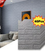 40Pcs 38.5X35cm Imitation Brick Wallpaper Self-adhesive Waterproof Moisture-proof Living Room Bedroom Wall Decoration
