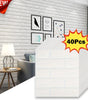40Pcs 38.5X35cm Imitation Brick Wallpaper Self-adhesive Waterproof Moisture-proof Living Room Bedroom Wall Decoration
