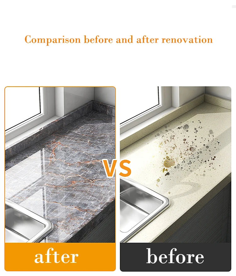 White Marble Waterproof, Oil-Proof & High Temperature Resistant Peel and Stick Wallpaper – Anti-Scratch PVC Vinyl Contact Paper