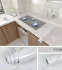 Grey Marble Waterproof, Oil-Proof & High Temperature Resistant Peel and Stick Wallpaper – Anti-Scratch PVC Vinyl Contact Paper