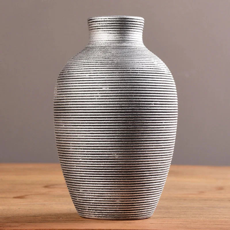 Modern Handmade Ceramic Vase – 5 Numbered Color-Glazed Designs