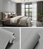 5m Pure Gray Waterproof Extra-Thick PVC Peel-and-Stick Wallpaper – Mould-Resistant for Bedrooms, Cabinets & Furniture