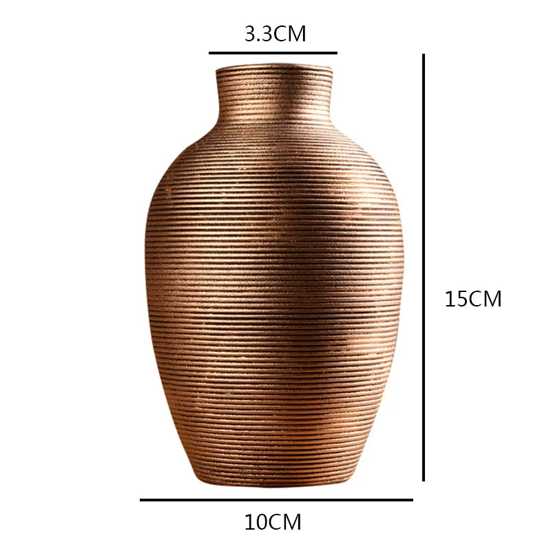 Modern Handmade Ceramic Vase – 5 Numbered Color-Glazed Designs