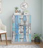 Blue Distressed Wood Waterproof Vinyl Peel-and-Stick Wallpaper – Removable & Oil-Resistant