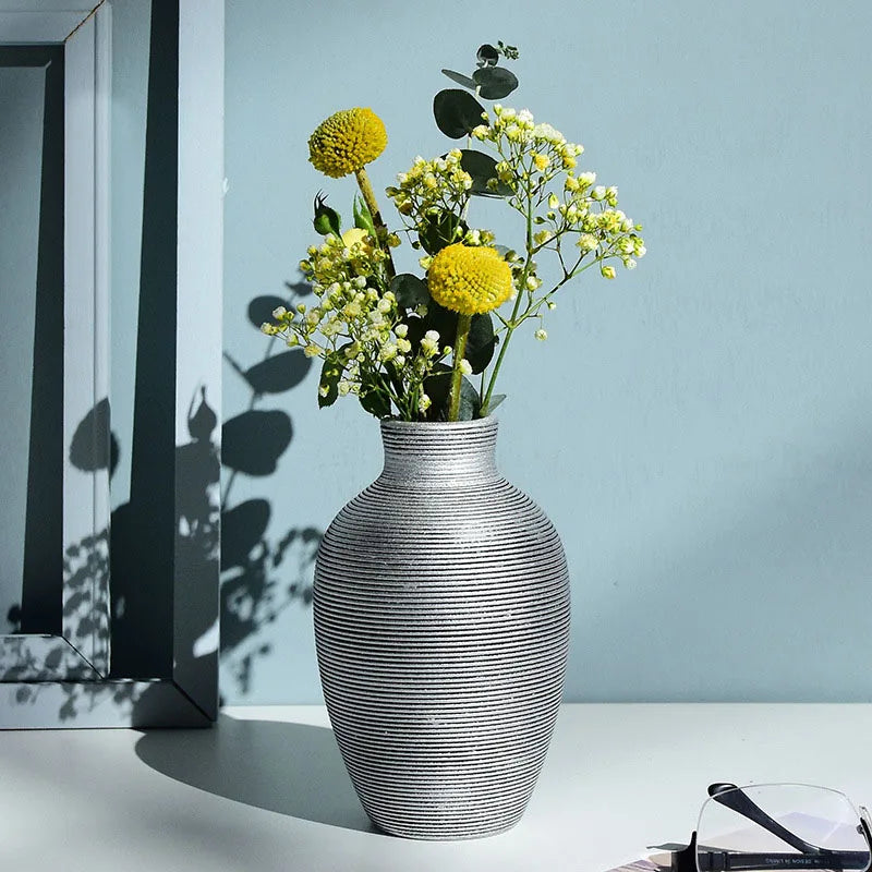 Modern Handmade Ceramic Vase – 5 Numbered Color-Glazed Designs