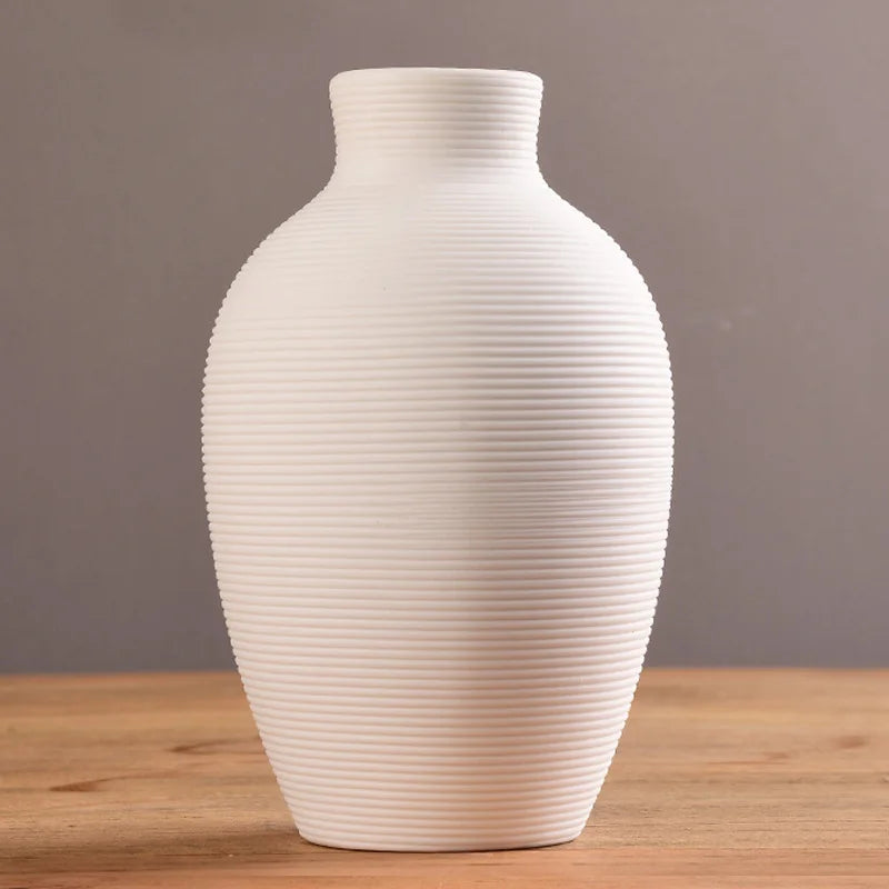 Modern Handmade Ceramic Vase – 5 Numbered Color-Glazed Designs