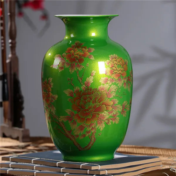 Handmade Crystal-Glaze Ceramic Vase – Gourd & Yu Hu Chun Shapes, 7 Designs