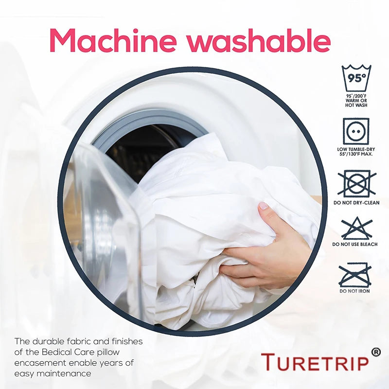 Waterproof Polyester & TPU Zipper Pillow Protector – 19.69 × 27.56 in (50 × 70 cm), 1, 2 or 4 Pieces