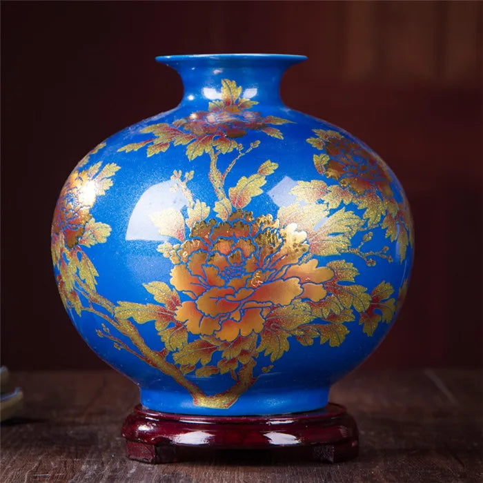 Yellow Crystal-Glaze Ceramic Vase – Designs A–I