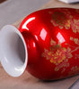 Classical Crystal-Glaze Ceramic Vase – 7 Appreciation & Pomegranate Designs
