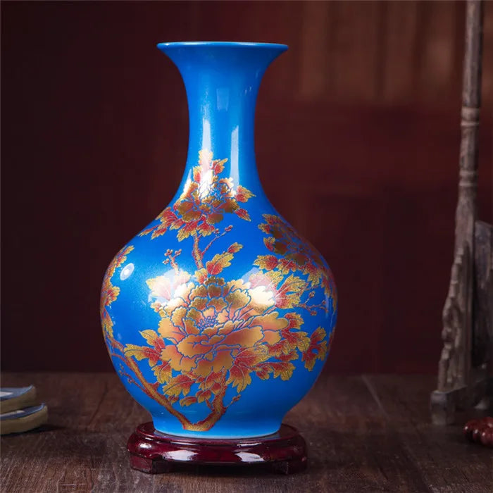 Yellow Crystal-Glaze Ceramic Vase – Designs J–Q