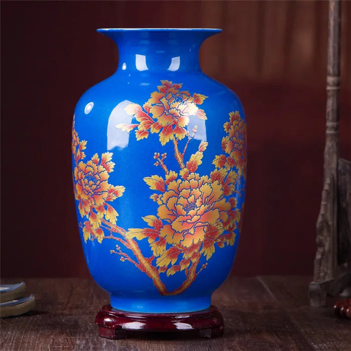 Yellow Crystal-Glaze Ceramic Vase – Designs A–I