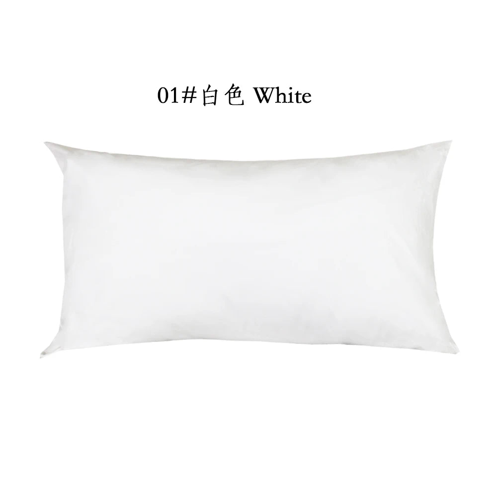 Ivory or White Cotton Twill Zipper Pillow Cover – 10 Sizes incl. 18.90 × 29.13 in (48 × 74 cm), 1 Piece