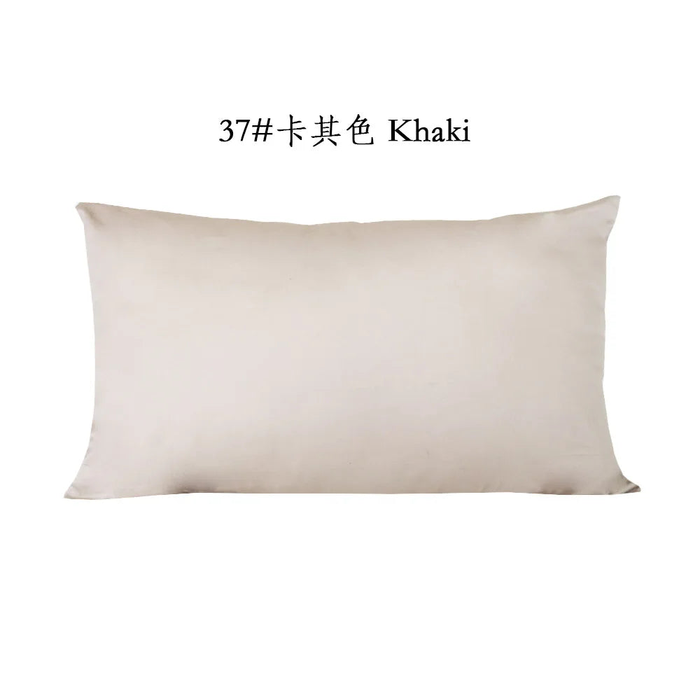 Khaki or Chocolate Cotton Twill Zipper Pillow Cover – 10 Sizes incl. 18.90 × 29.13 in (48 × 74 cm), 1 Piece