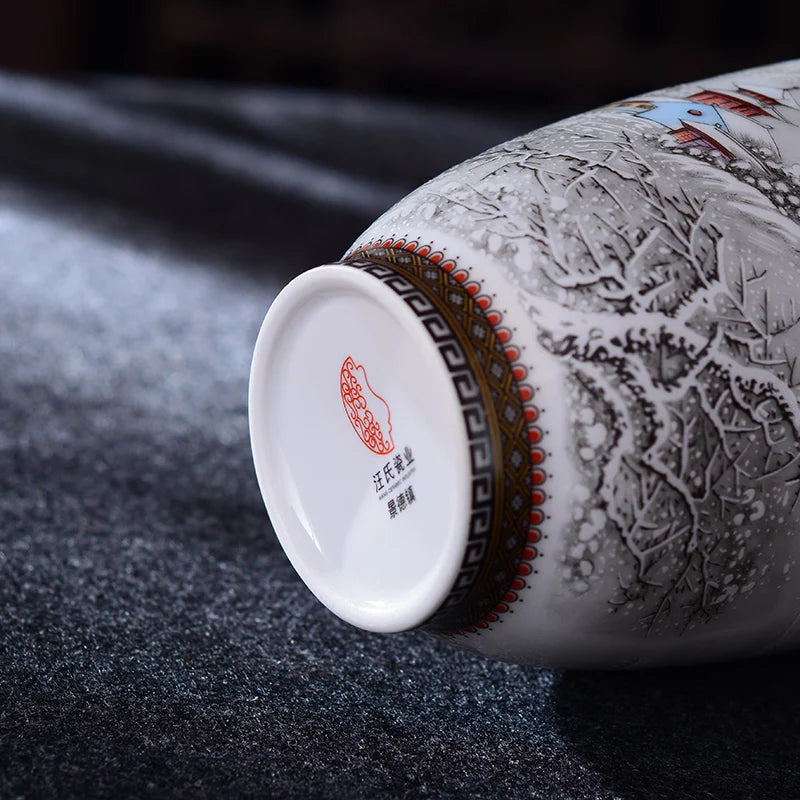 Antique-Style Jingdezhen Ceramic Tabletop Vase – 7 Designs