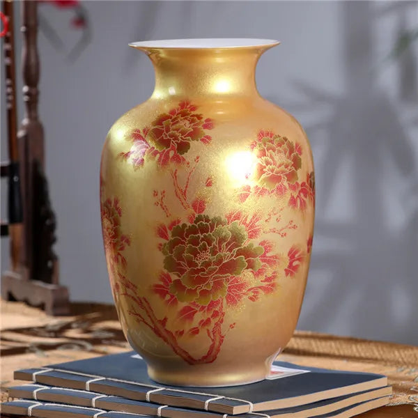 Handmade Crystal-Glaze Ceramic Vase – Gourd & Yu Hu Chun Shapes, 7 Designs