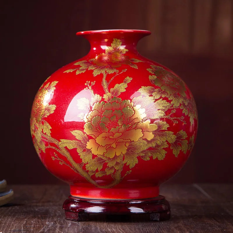 Yellow Crystal-Glaze Ceramic Vase – Designs A–I