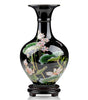 Black Lotus Mirror-Glaze Ceramic Vase – 5 Designs (H–I, K–M)