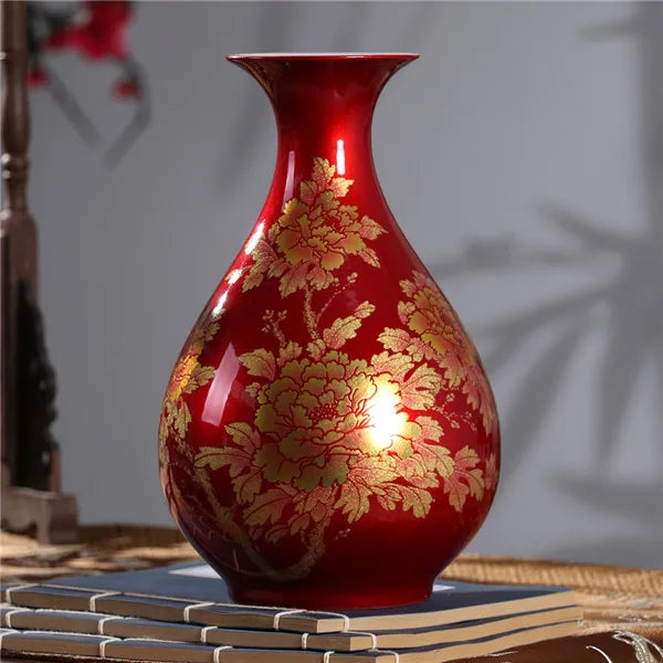 Handmade Crystal-Glaze Ceramic Vase – Gourd & Yu Hu Chun Shapes, 7 Designs
