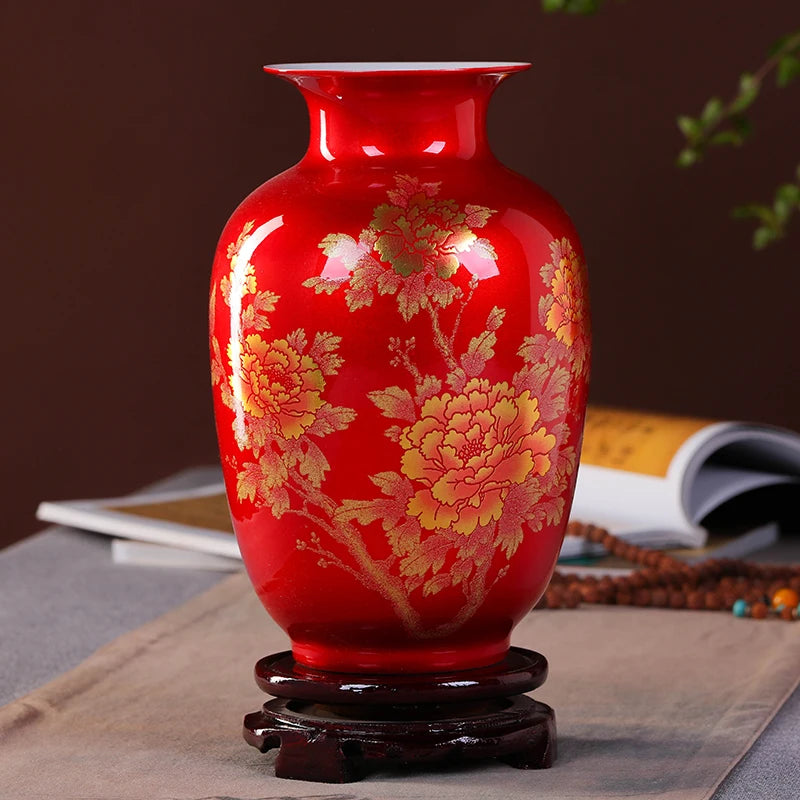 Handmade Crystal-Glaze Ceramic Vase – Gourd & Yu Hu Chun Shapes, 7 Designs