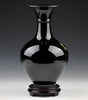 Black Lotus Mirror-Glaze Ceramic Vase – 5 Designs (H–I, K–M)