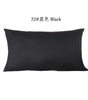 Smoky Gray or Black Cotton Twill Zipper Pillow Cover – 10 Sizes incl. 18.90 × 29.13 in (48 × 74 cm), 1 Piece