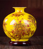 Yellow Crystal-Glaze Ceramic Vase – Designs A–I