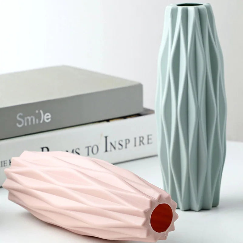 Imitation Ceramic Plastic Tabletop Vase