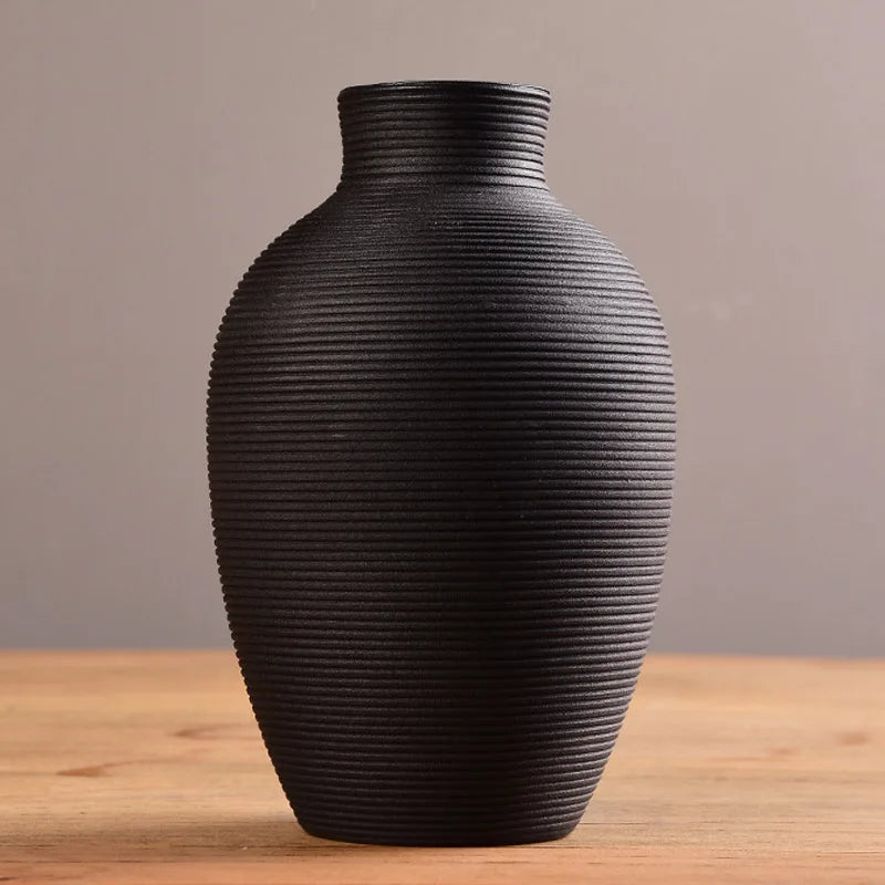 Modern Handmade Ceramic Vase – 5 Numbered Color-Glazed Designs