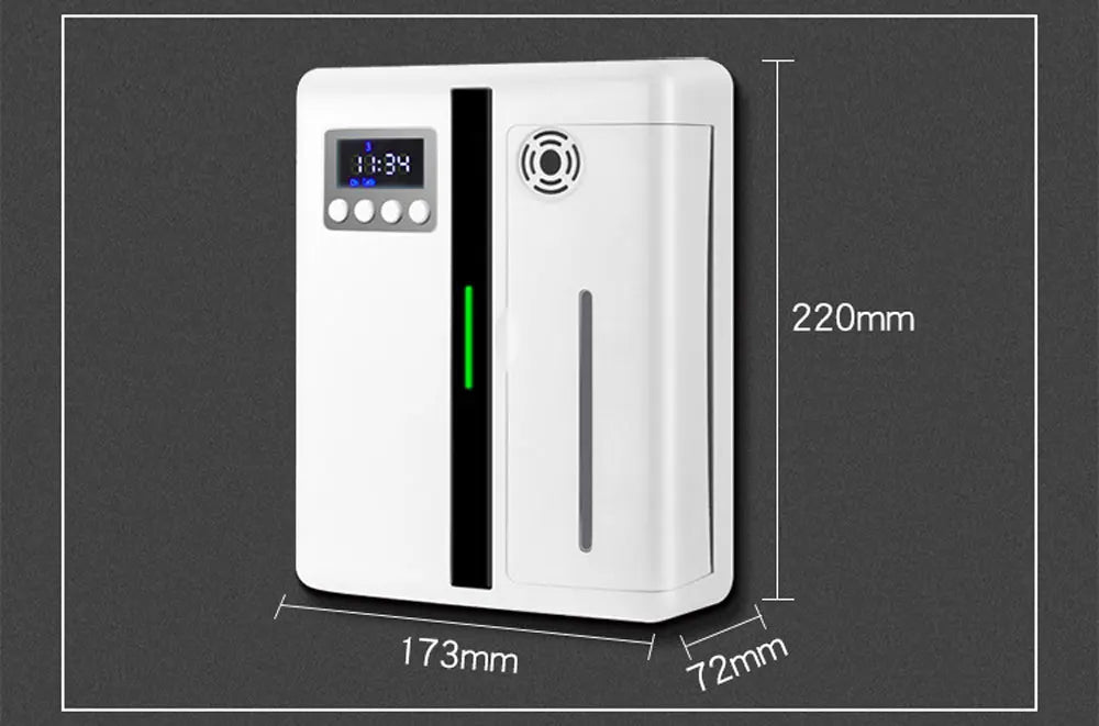 Wall Mounted Waterless Essential Oil Diffuser with Bluetooth