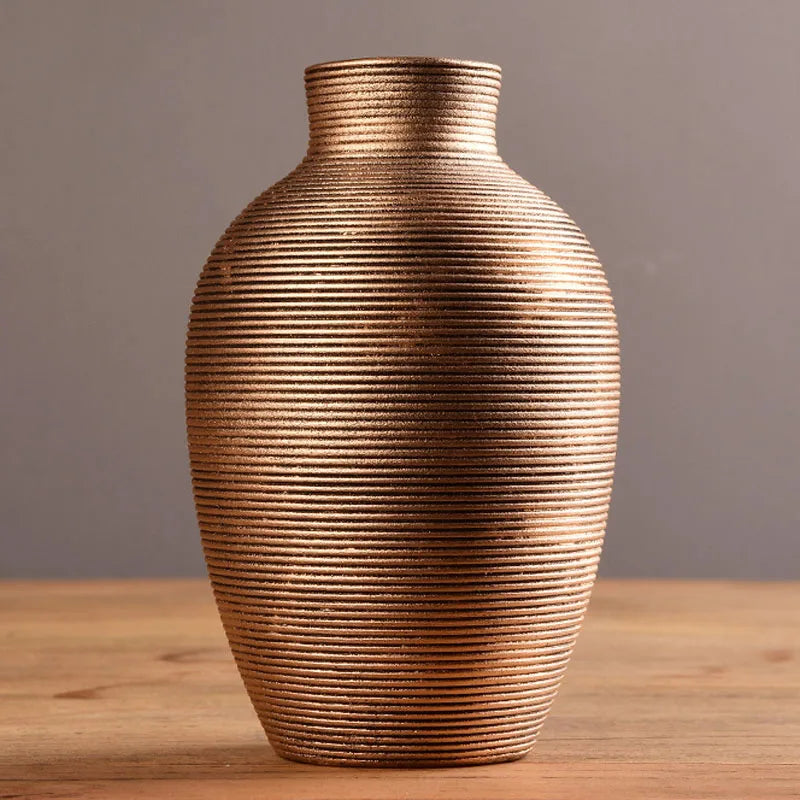 Modern Handmade Ceramic Vase – 5 Numbered Color-Glazed Designs