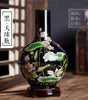 Black Lotus Mirror-Glaze Ceramic Vase – 5 Designs (H–I, K–M)