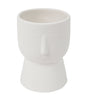 Paintable White Ceramic Face Planter – 3.86” x 4.92” for Succulents, Cactus, and Small Indoor Plants