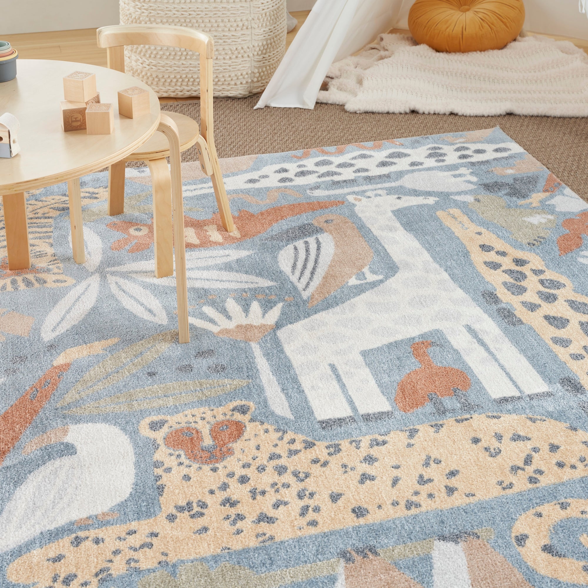 Astra Machine Washable Animal Print Area Rug